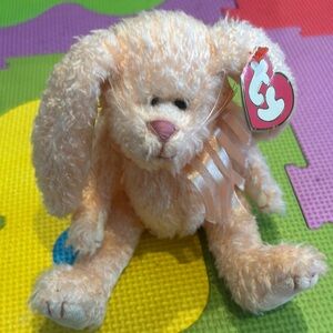 Ty Cream Plush Bunny Toy for Small Pets